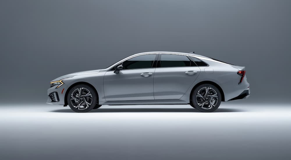 A silver 2025 Kia K5 for sale