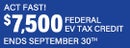 $7,500 Federal EV Tax Credit